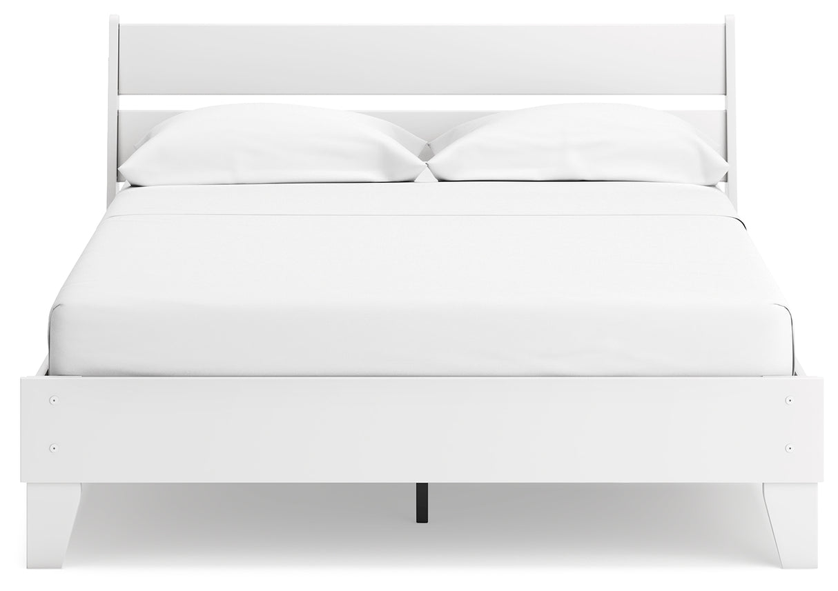 Socalle Two-tone Queen Panel Platform Bed from Ashley - Luna Furniture