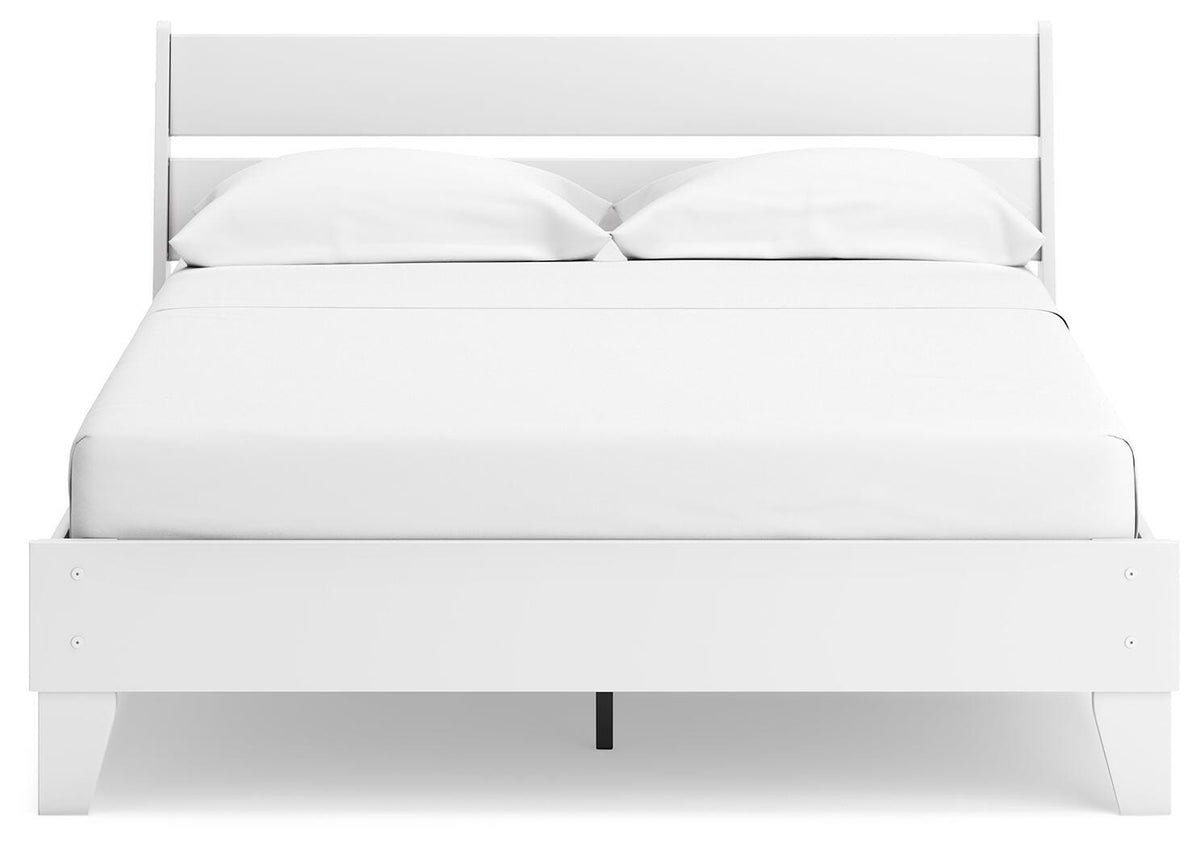Socalle Two-tone Queen Panel Platform Bed from Ashley - Luna Furniture