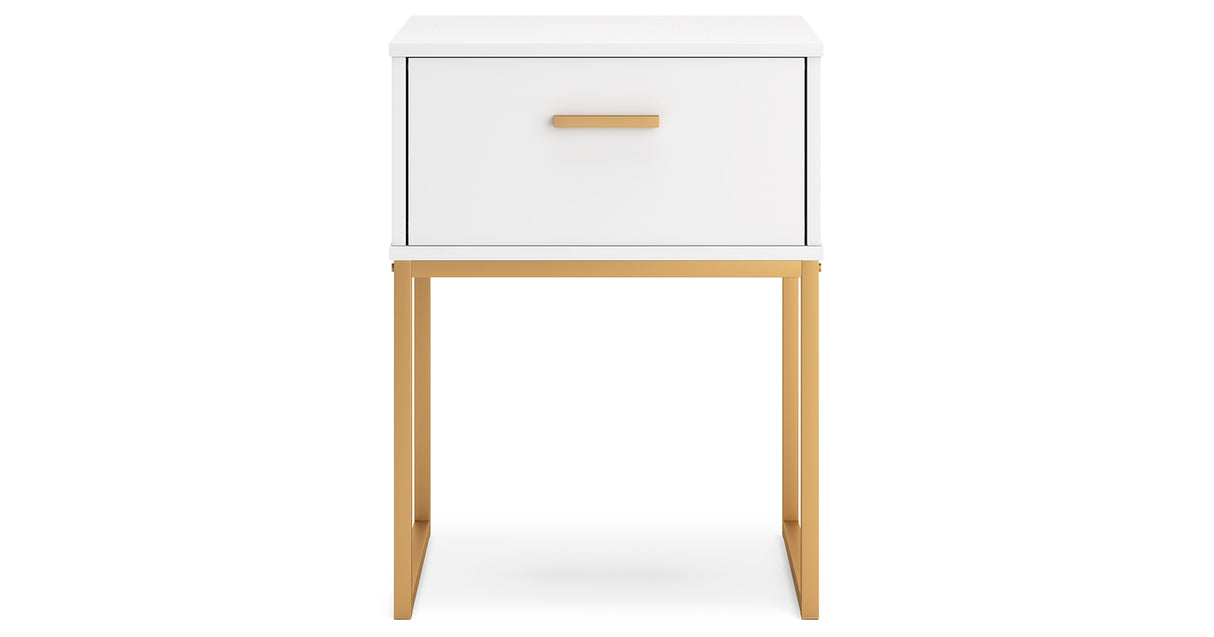 Socalle Queen Panel Platform Bed with Dresser and 2 Nightstands in Two-tone from Ashley - Luna Furniture