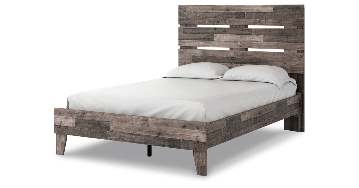 Neilsville Multi Gray Full Platform Bed from Ashley - Luna Furniture