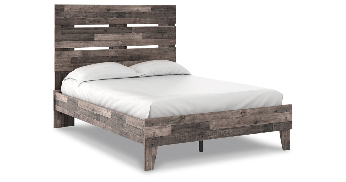 Neilsville Multi Gray Full Platform Bed from Ashley - Luna Furniture