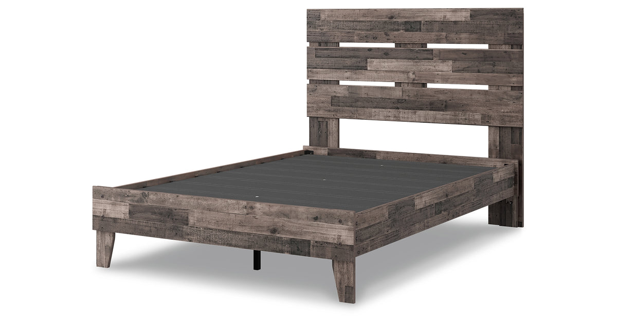 Neilsville Multi Gray Full Platform Bed from Ashley - Luna Furniture