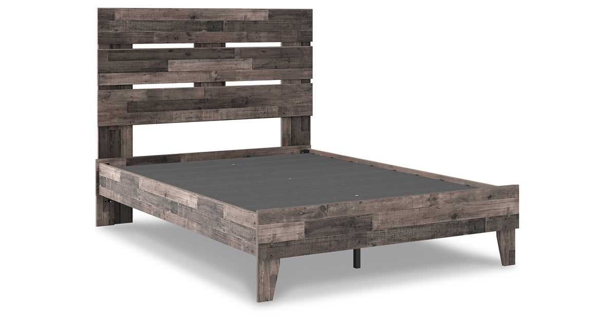 Neilsville Multi Gray Full Platform Bed from Ashley - Luna Furniture