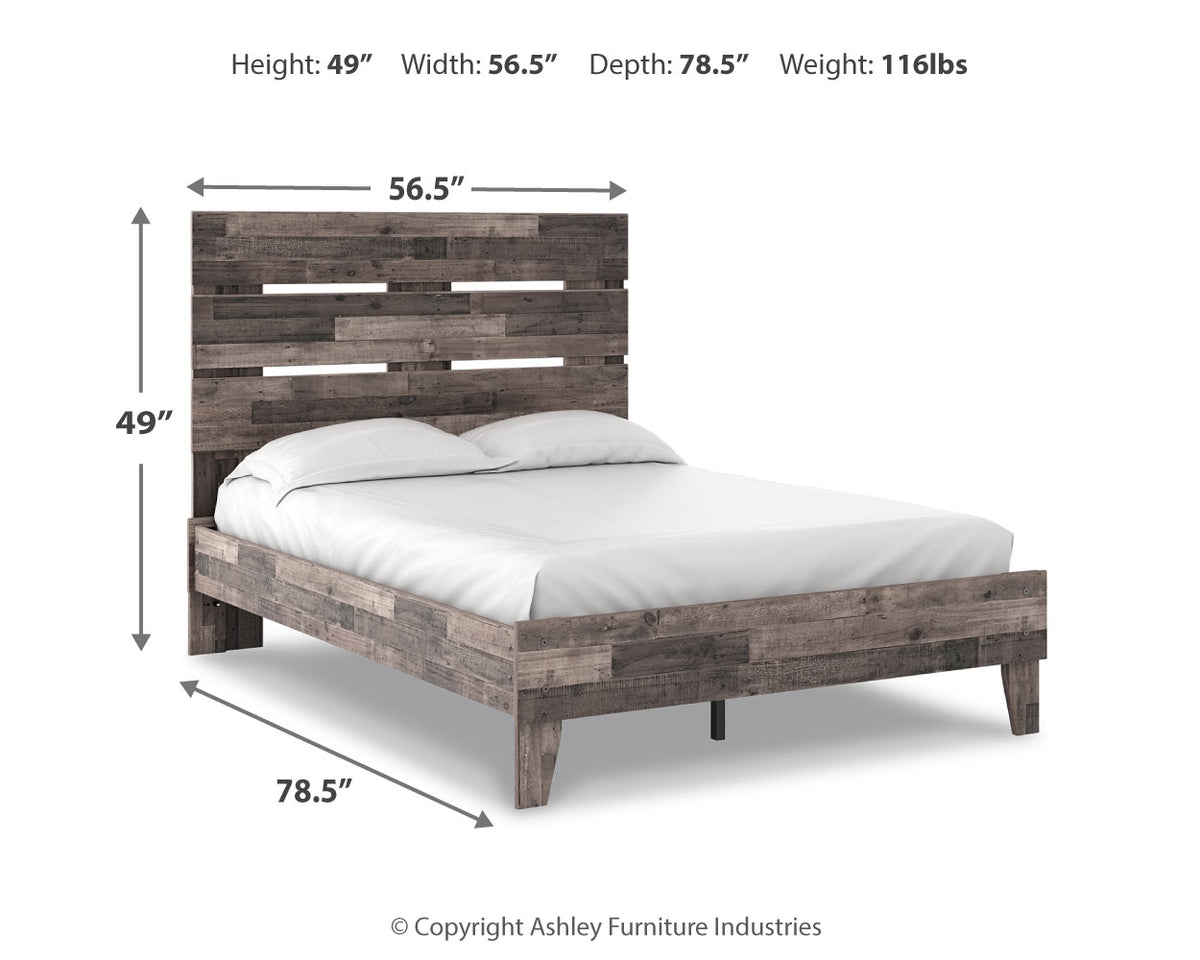 Neilsville Multi Gray Full Platform Bed from Ashley - Luna Furniture