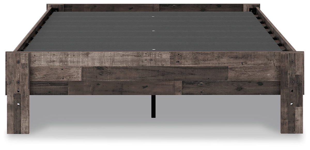 Neilsville Multi Gray Full Platform Base Bed from Ashley - Luna Furniture