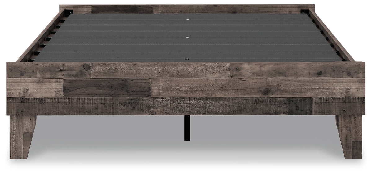 Neilsville Multi Gray Full Platform Base Bed from Ashley - Luna Furniture