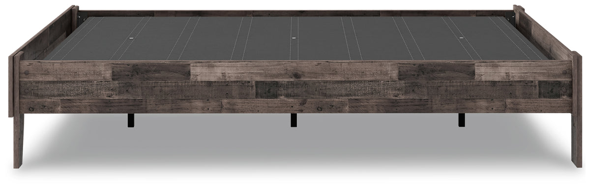Neilsville Multi Gray Full Platform Base Bed from Ashley - Luna Furniture