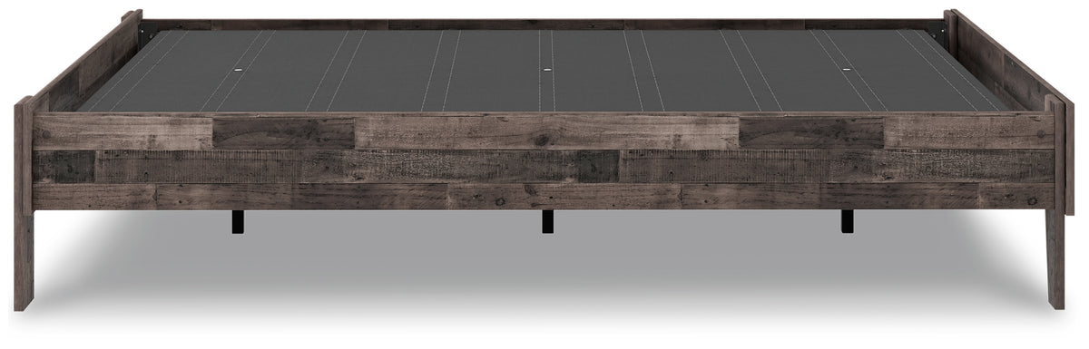 Neilsville Multi Gray Full Platform Base Bed from Ashley - Luna Furniture