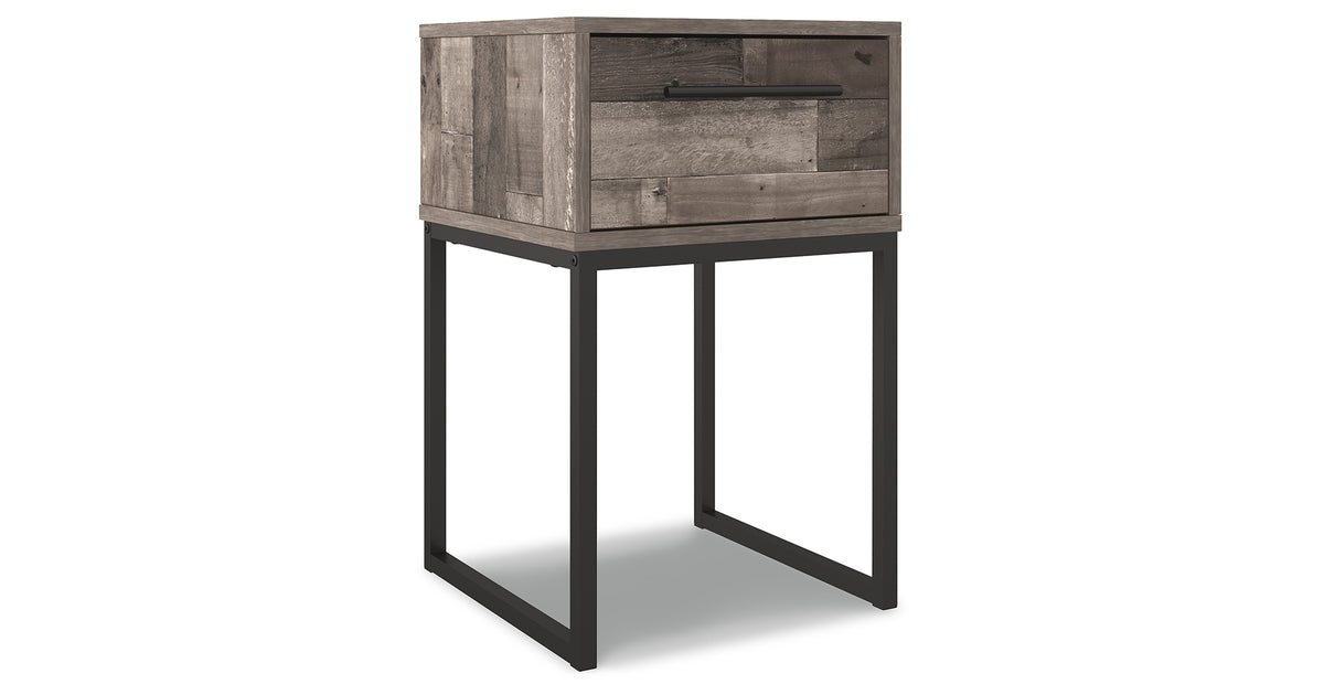 Neilsville Multi Gray Nightstand from Ashley - Luna Furniture