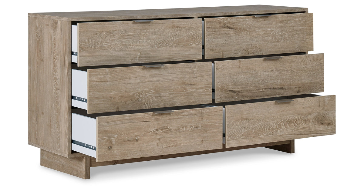 Oliah Natural Dresser from Ashley Furniture - Luna Furniture