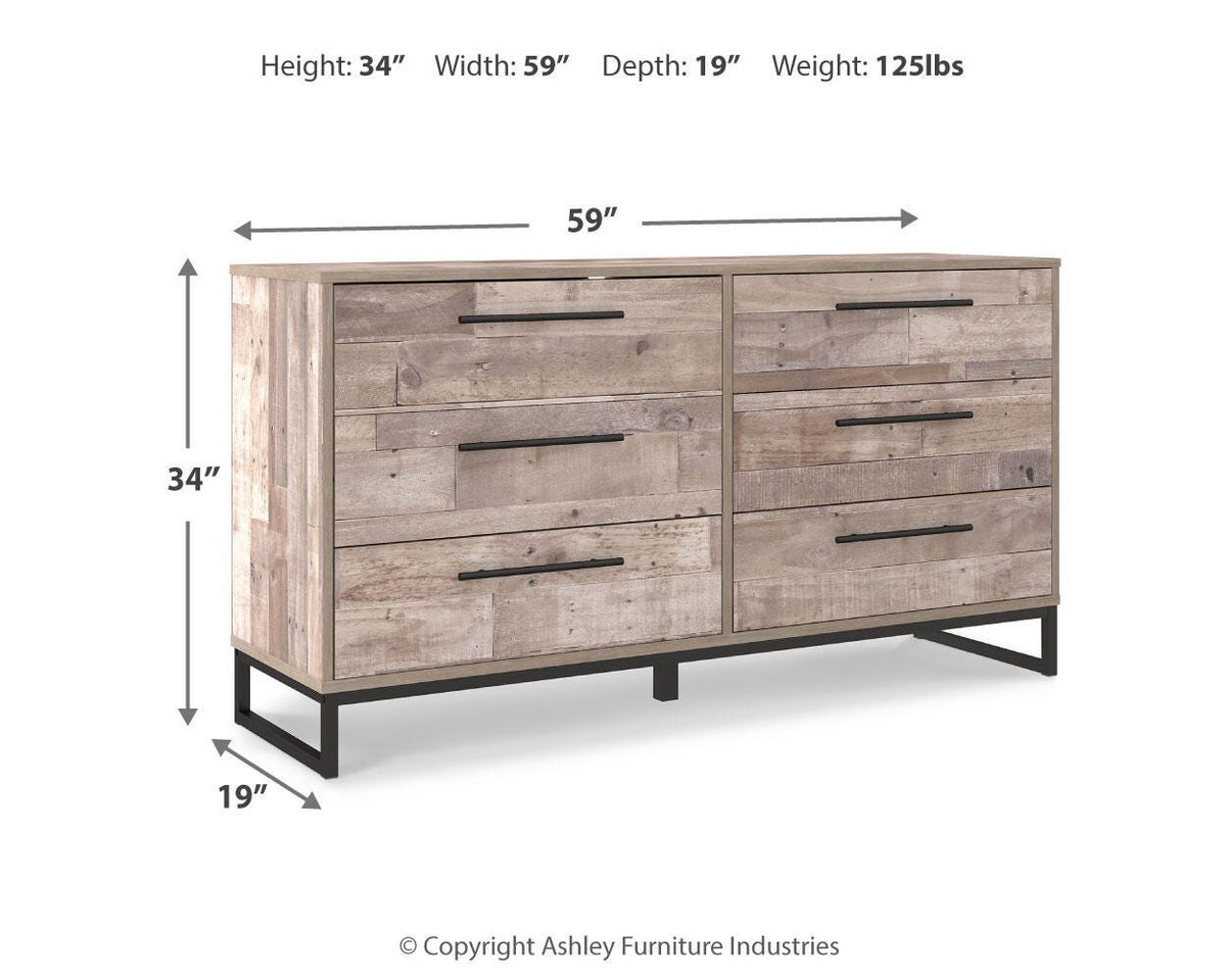 Neilsville Whitewash Dresser from Ashley - Luna Furniture