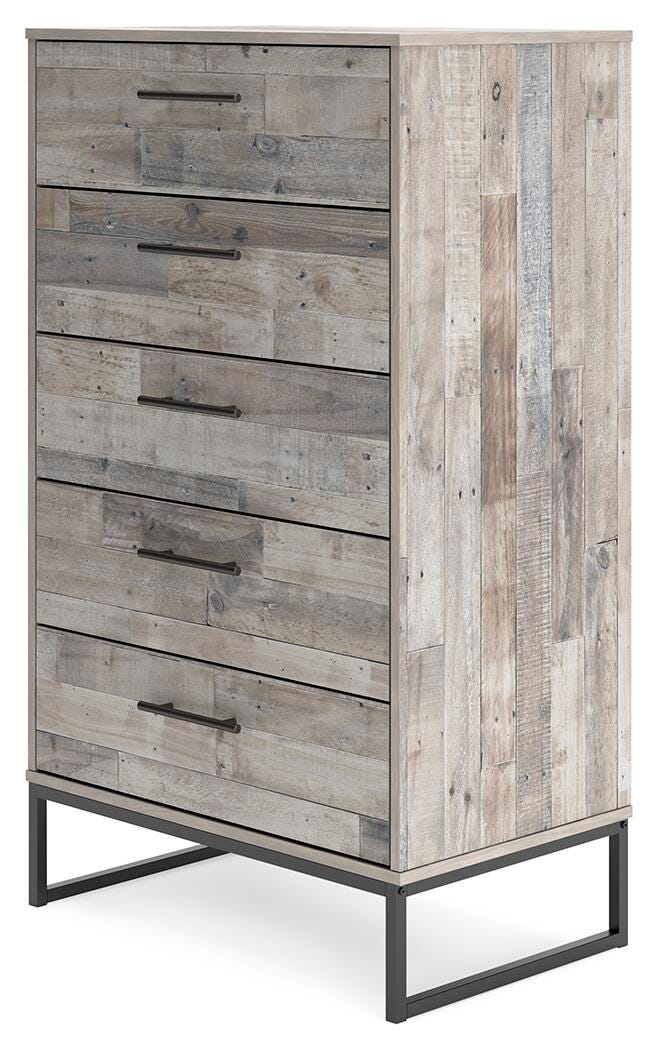 Neilsville Whitewash Chest of Drawers from Ashley Furniture - Luna Furniture