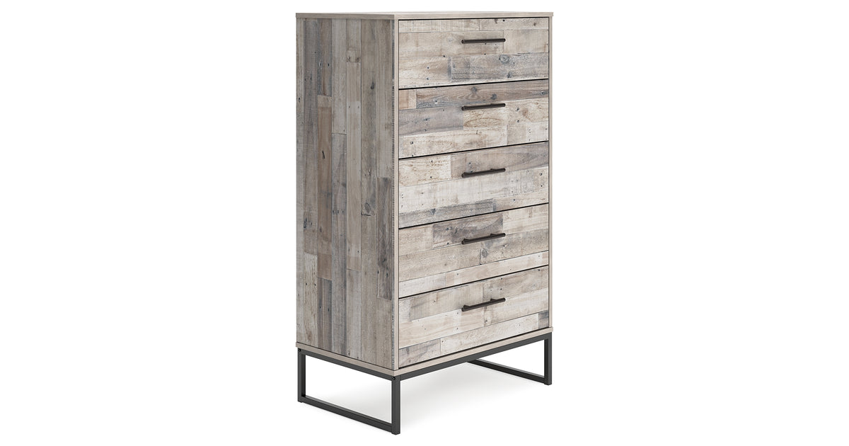 Neilsville Whitewash Chest of Drawers from Ashley Furniture - Luna Furniture