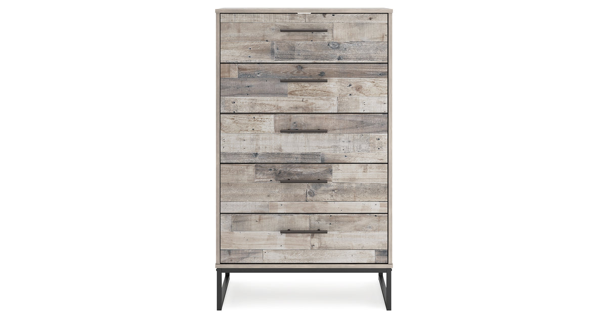 Neilsville Whitewash Chest of Drawers from Ashley Furniture - Luna Furniture