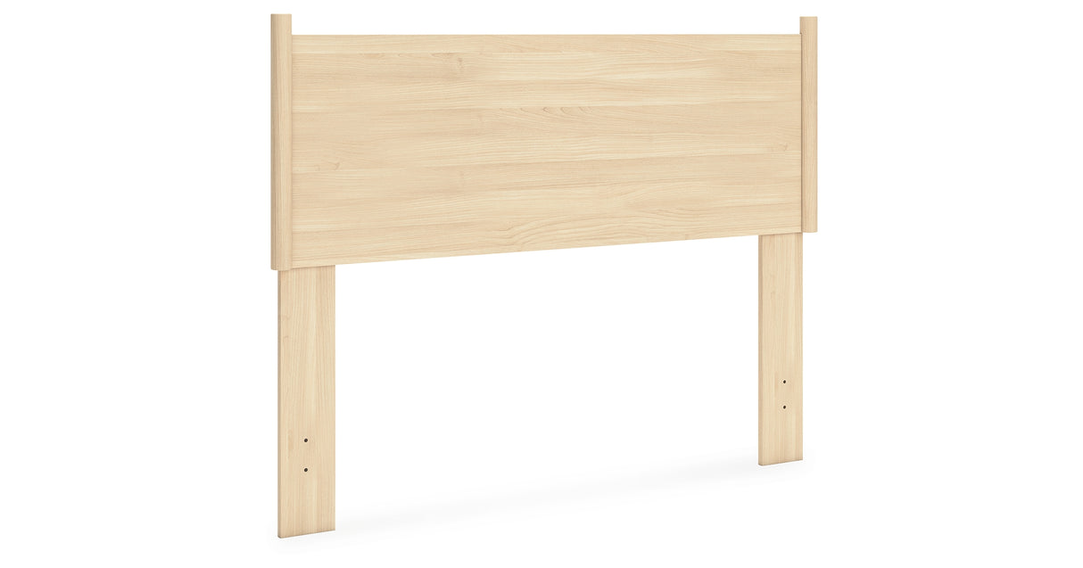 Cabinella Full Panel Headboard with Dresser and Nightstand in Tan from Ashley Furniture - Luna Furniture