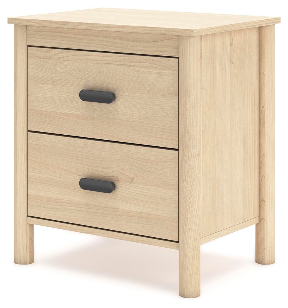 Cabinella Queen Panel Headboard with 2 Nightstands in Tan from Ashley Furniture - Luna Furniture