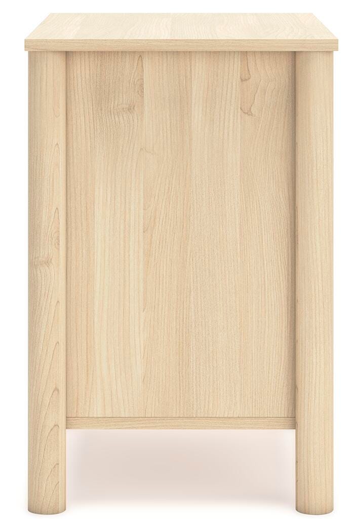 Cabinella Full Panel Headboard with Dresser and Nightstand in Tan from Ashley Furniture - Luna Furniture