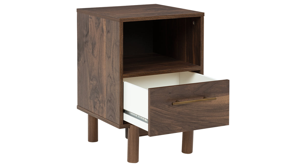 Calverson Mocha Full Panel Headboard with Dresser, Chest and Nightstand from Ashley - Luna Furniture