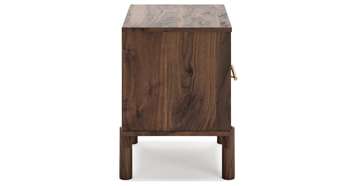 Calverson Mocha Full Panel Headboard with Dresser, Chest and Nightstand from Ashley - Luna Furniture