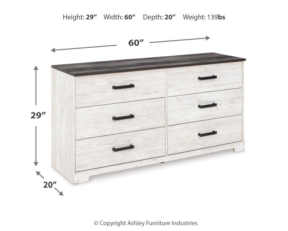 Shawburn Dresser and 2 Nightstands from Ashley - Luna Furniture