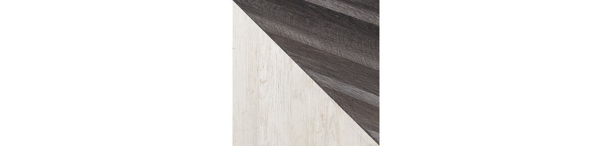 Shawburn White/Brown Full Panel Bed with Chest from Ashley - Luna Furniture