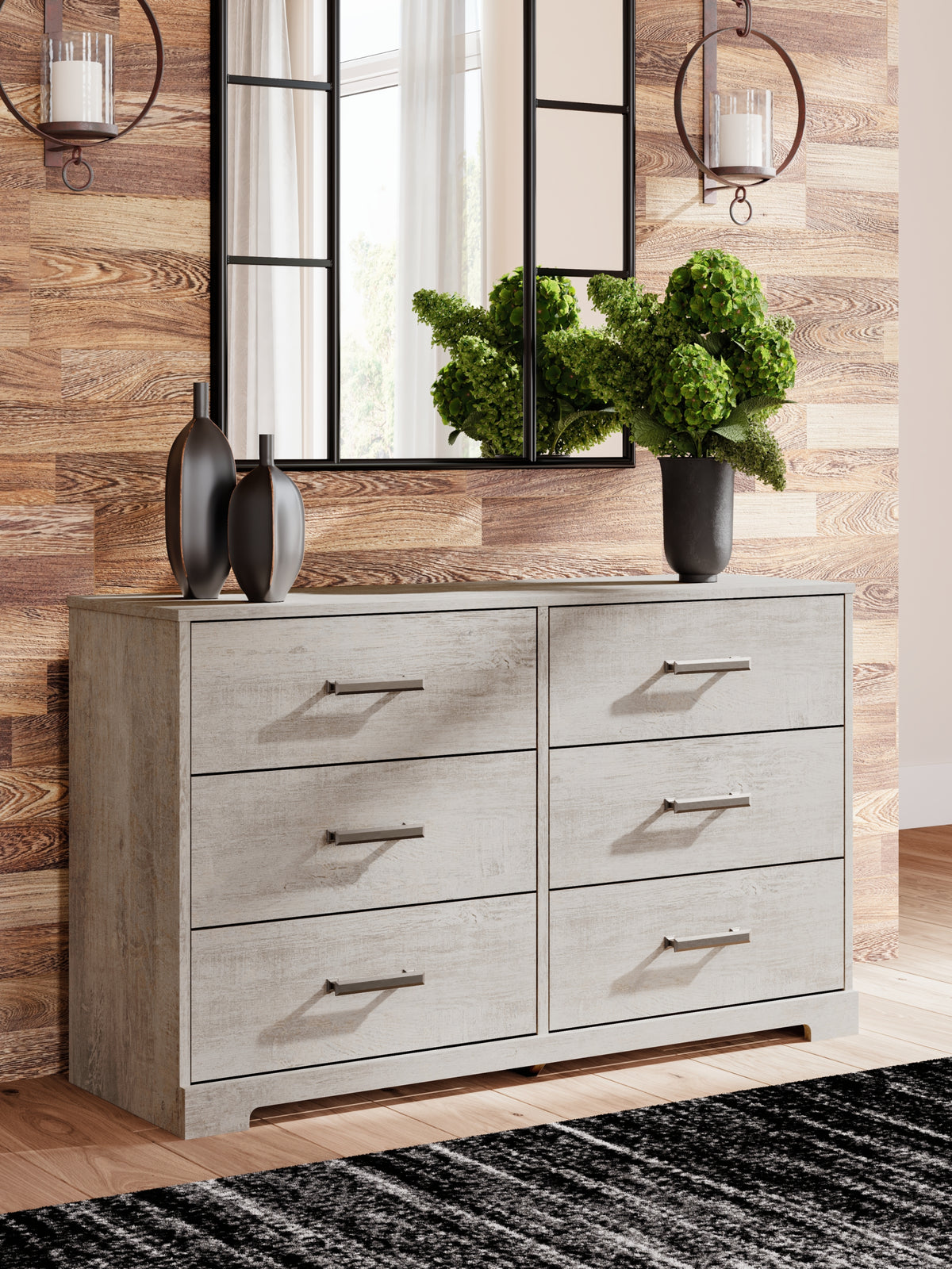 Shawburn Whitewash Dresser from Ashley - Luna Furniture