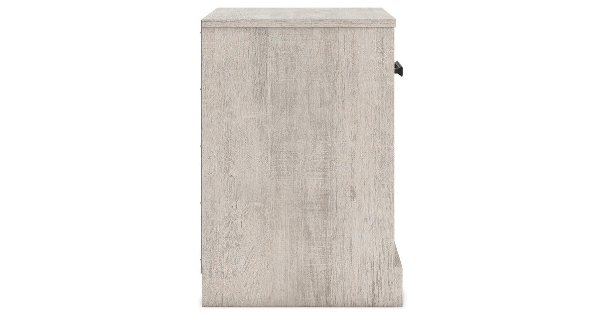 Shawburn Queen Crossbuck Panel Headboard with 2 Nightstands in Whitewash from Ashley - Luna Furniture