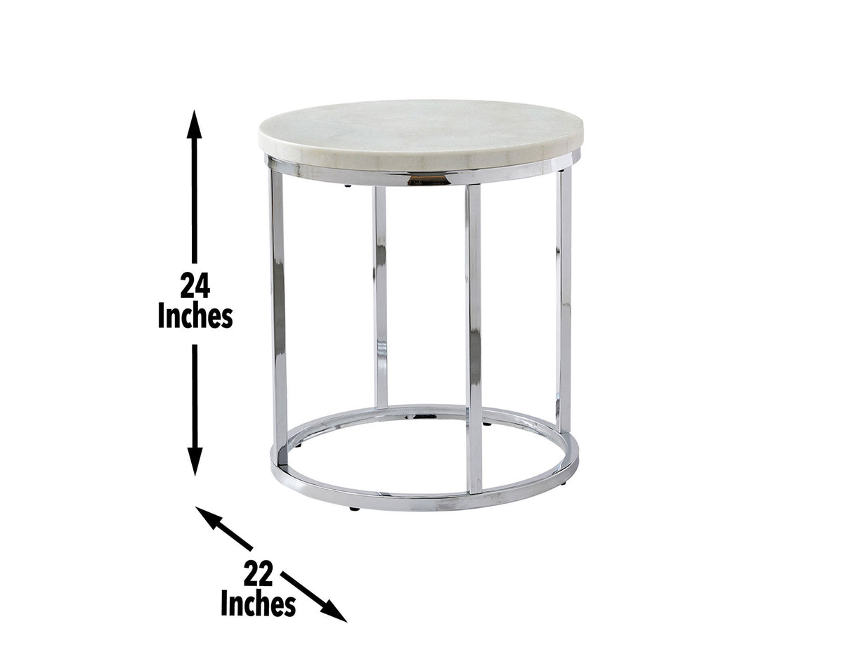 Echo 3-Piece Marble Top Occasional Table Set(Cocktail & 2 End Tables) from Steve Silver - Luna Furniture