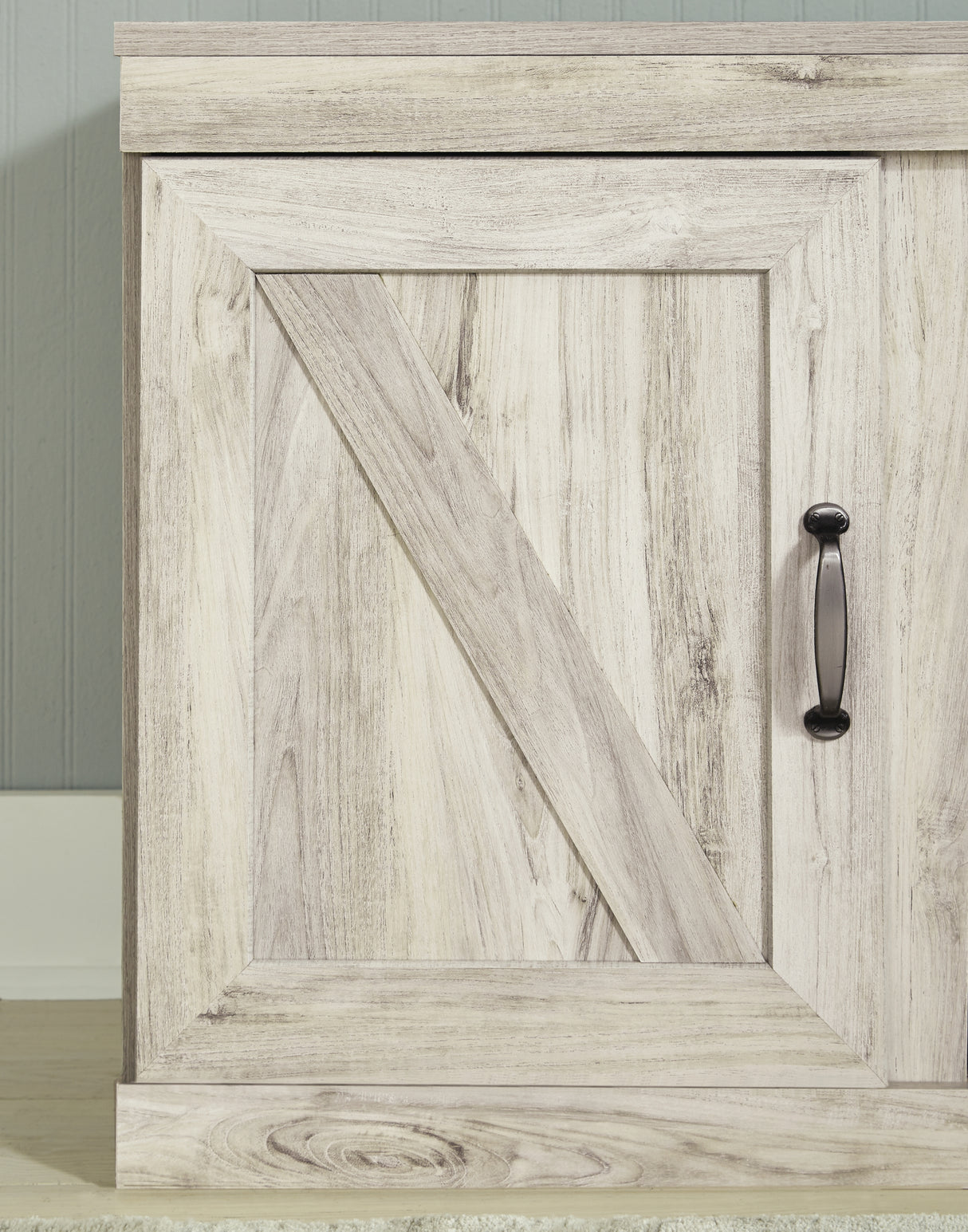 Bellaby Whitewash 4-Piece Entertainment Center from Ashley - Luna Furniture
