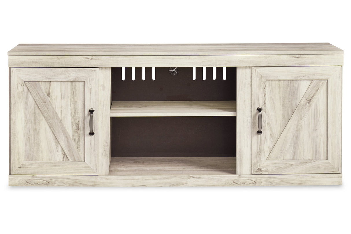 Bellaby Whitewash 4-Piece Entertainment Center from Ashley - Luna Furniture