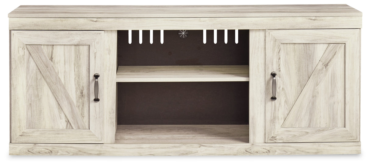 Bellaby Whitewash 4-Piece Entertainment Center from Ashley - Luna Furniture