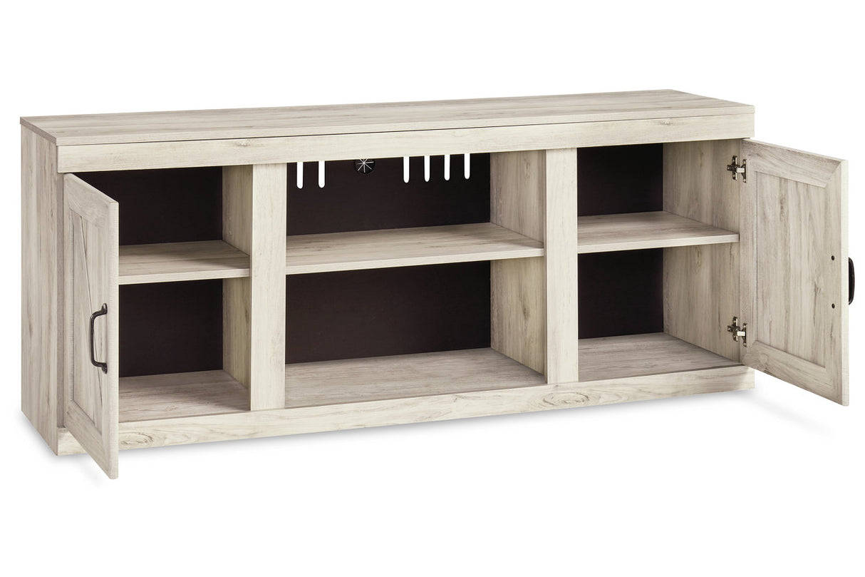 Bellaby Whitewash 4-Piece Entertainment Center from Ashley - Luna Furniture