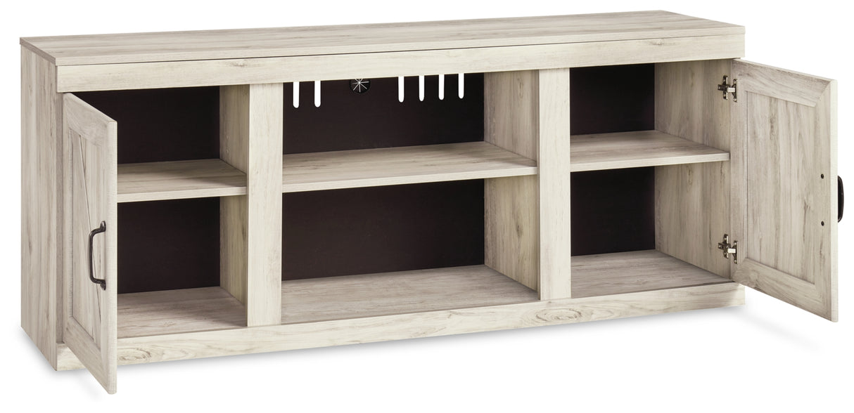 Bellaby Whitewash 4-Piece Entertainment Center from Ashley - Luna Furniture