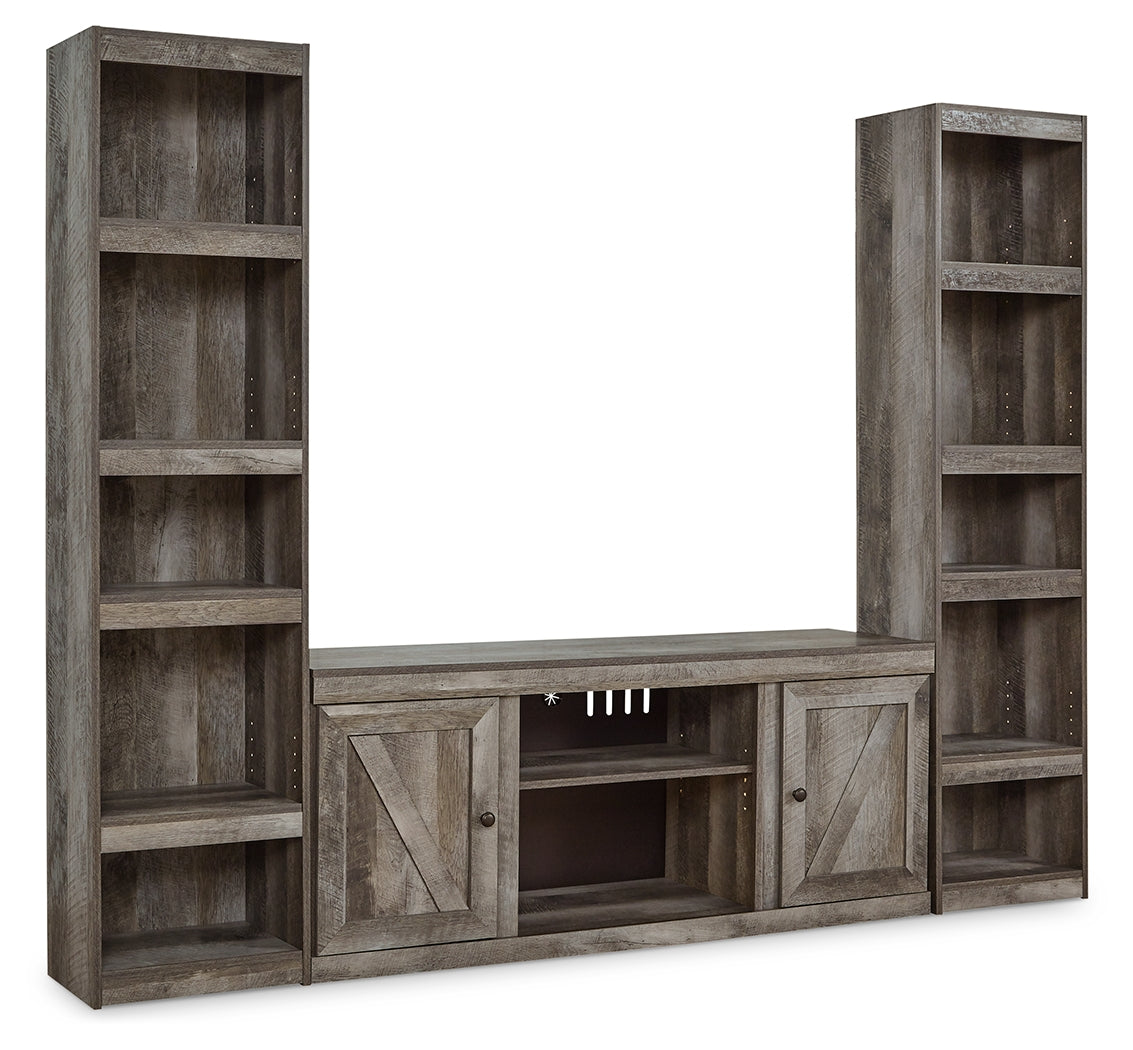 Wynnlow Gray 3-Piece Entertainment Center from Ashley - Luna Furniture