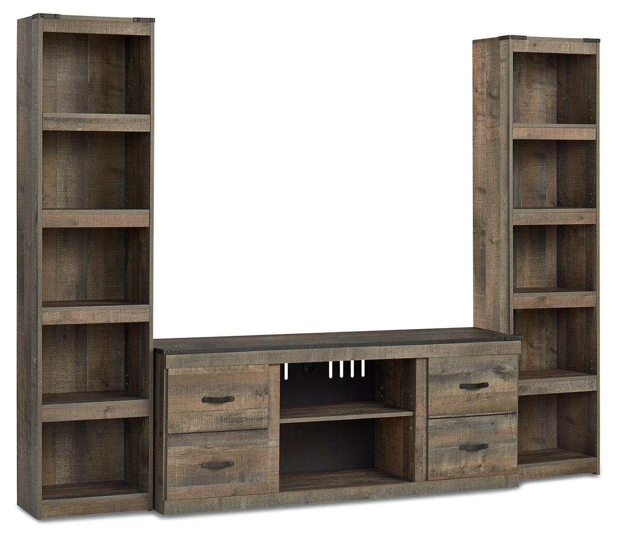 Trinell Brown 3-Piece Entertainment Center from Ashley - Luna Furniture