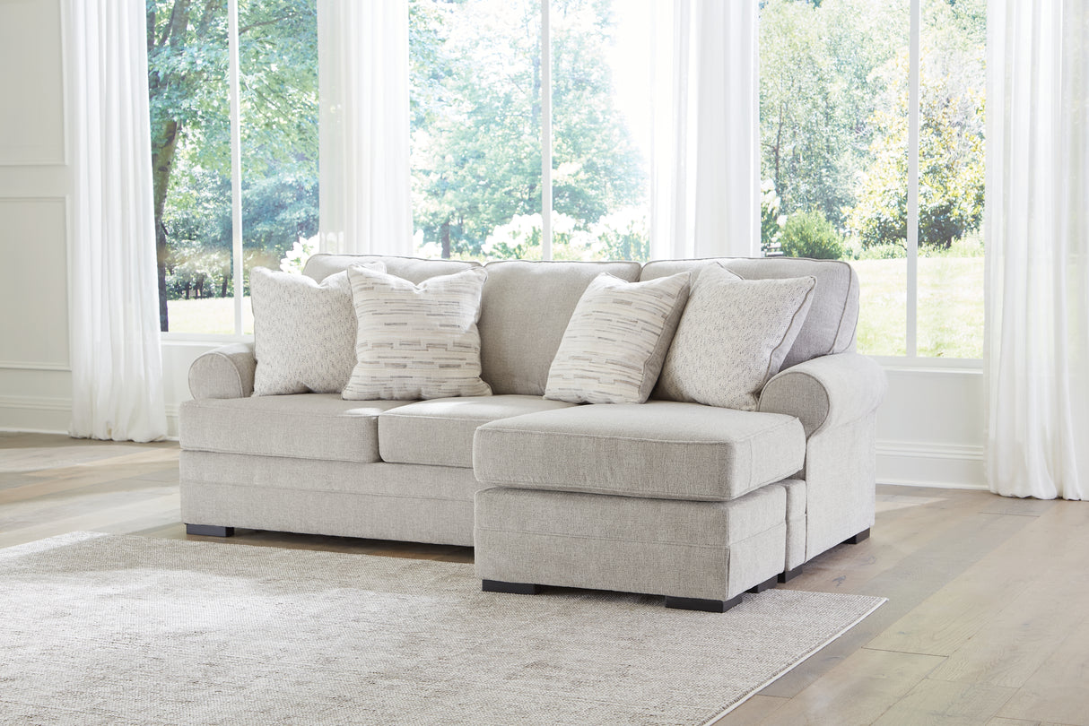 Eastonbridge Sofa Chaise, Chair, and Ottoman in Shadow from Ashley Furniture - Luna Furniture