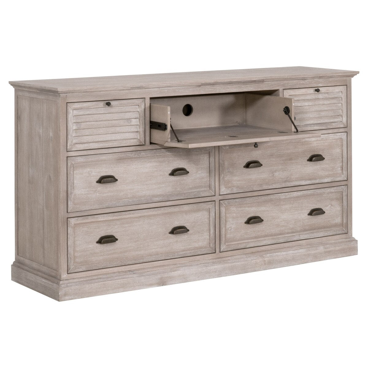 Eden 7-drawer Media Dresser from Essentials For Living - Luna Furniture