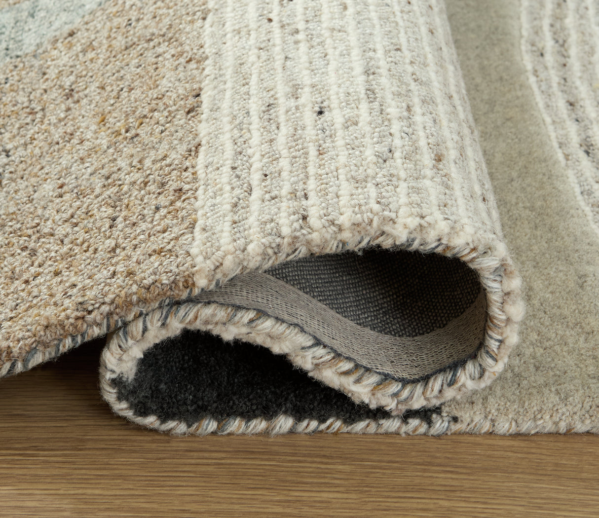 Edrickhill Grayish Teal/Taupe/Cream Large Rug from Ashley Furniture - Luna Furniture