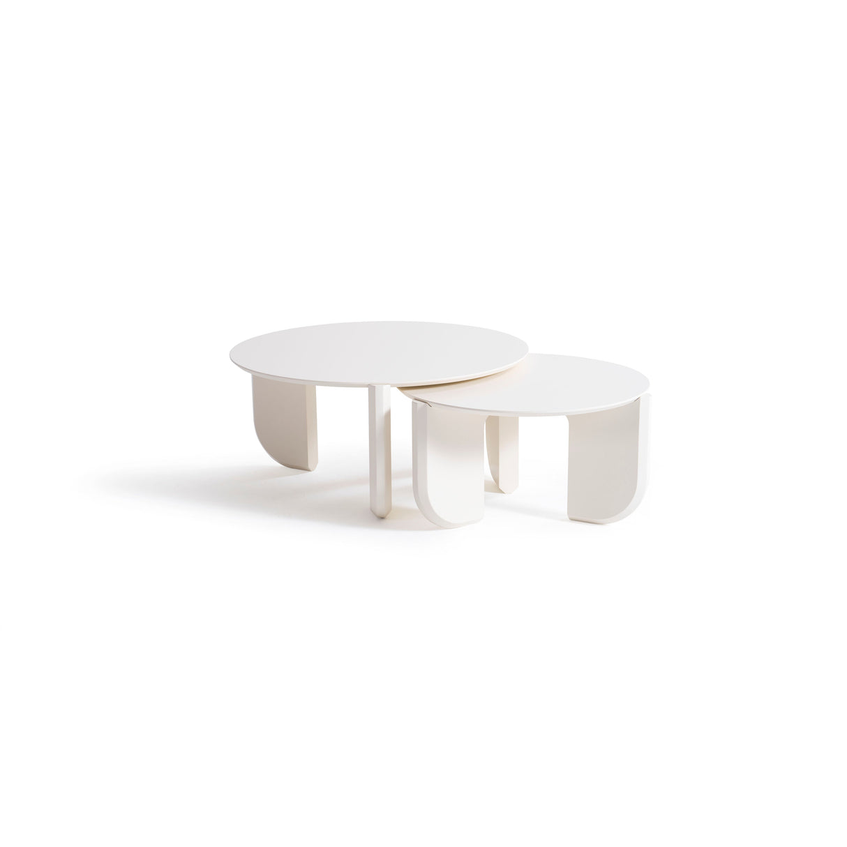 Elara Cream 3-Piece Coffee Table Set from Nova Furniture - Luna Furniture