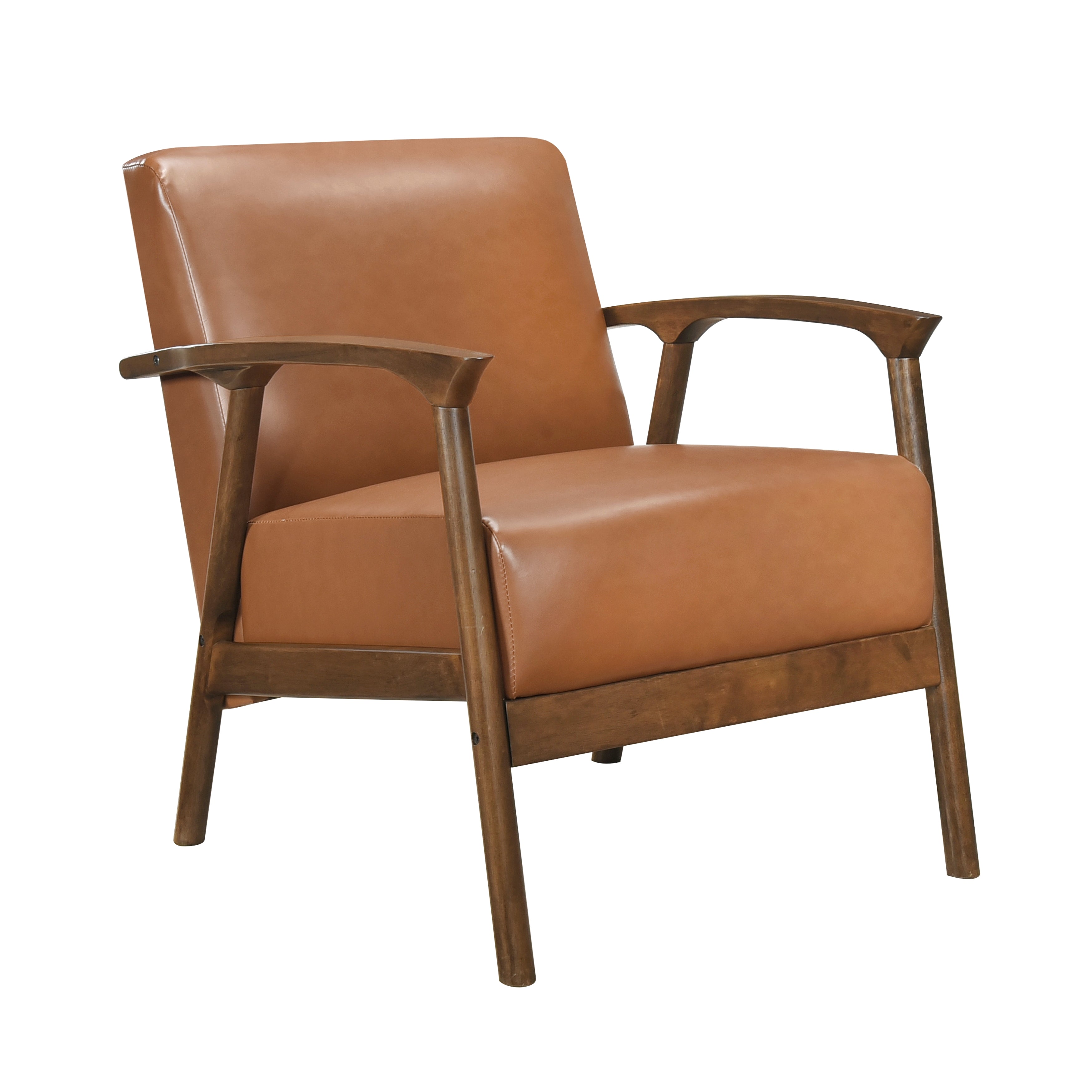 Homelegance Eli Brown Accent Chair – Mid-Century Modern Seating