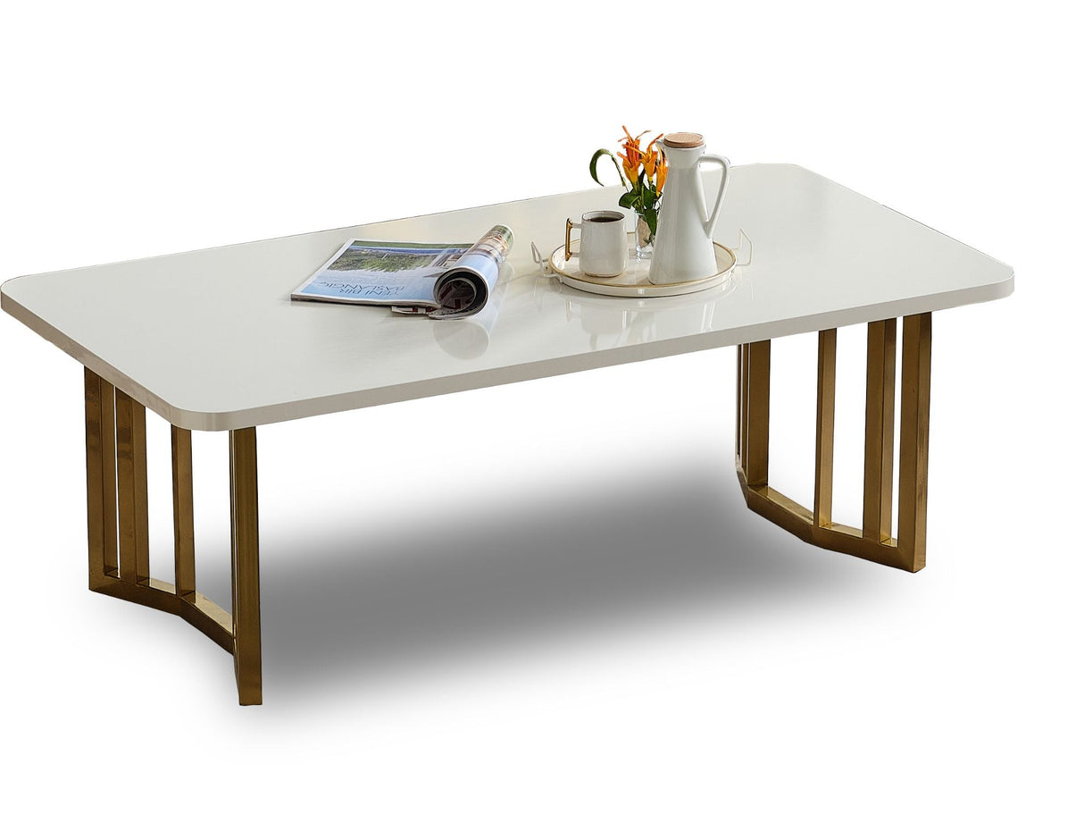 Marsel Coffee Table in Cream from Furnia - Luna Furniture