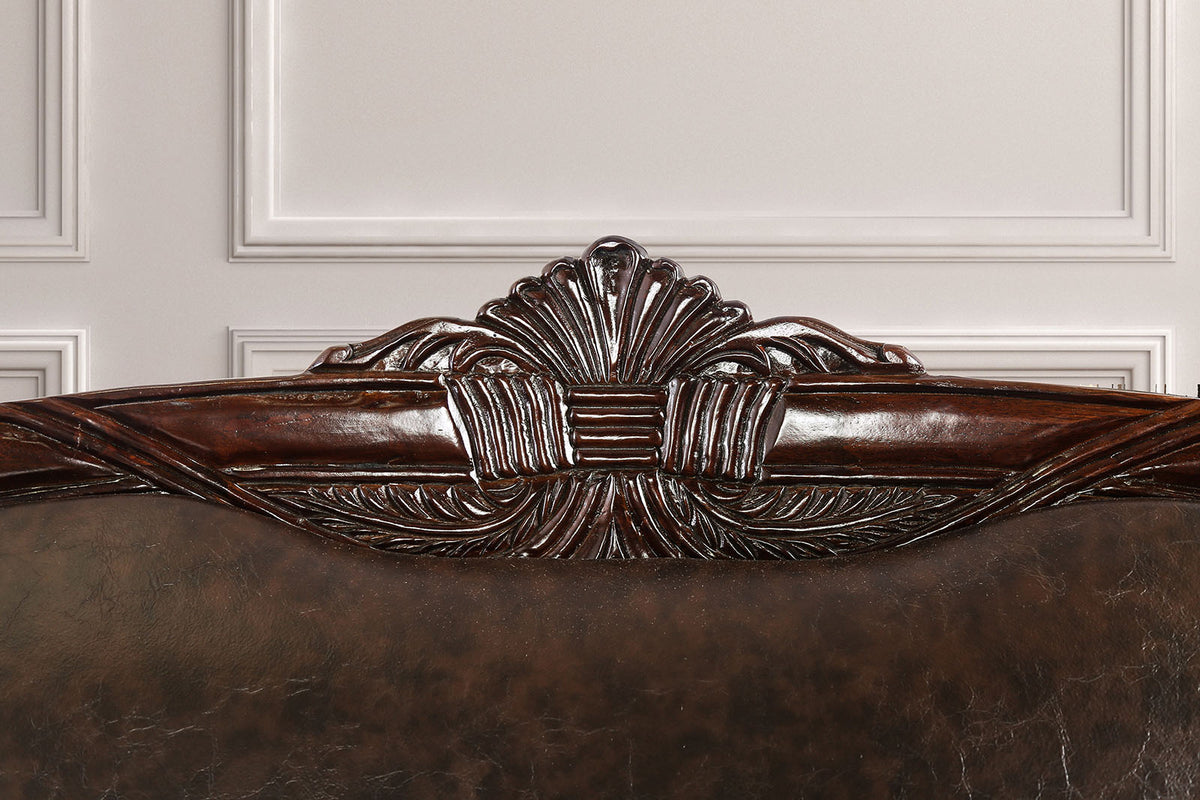 Elpis Brown/Espresso Loveseat from Furniture of America - Luna Furniture