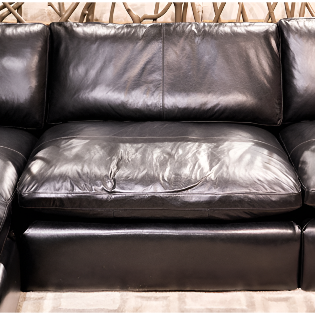 Emilia Black Armless Chair from Ashley - Luna Furniture