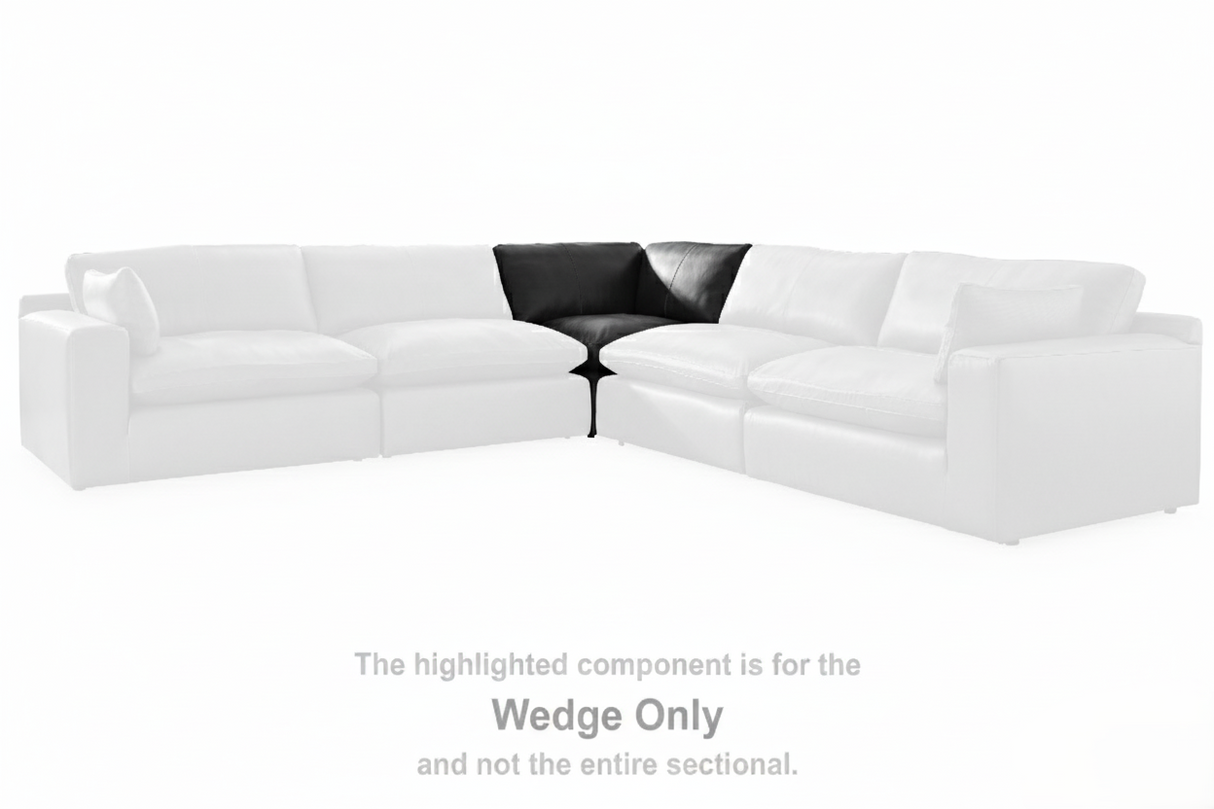 Emilia Black Wedge from Ashley - Luna Furniture