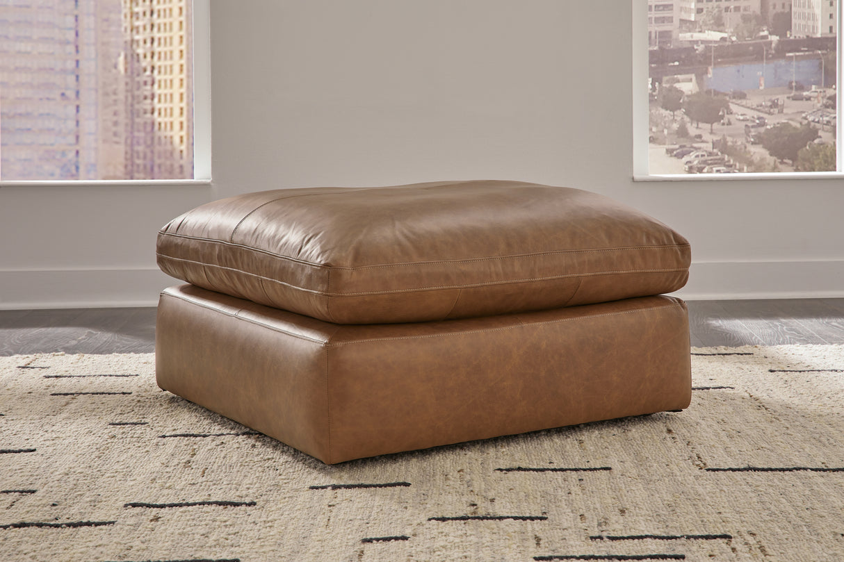 Emilia Caramel 3-Piece Sectional Sofa, 2-Piece Sectional Loveseat and Ottoman from Ashley - Luna Furniture