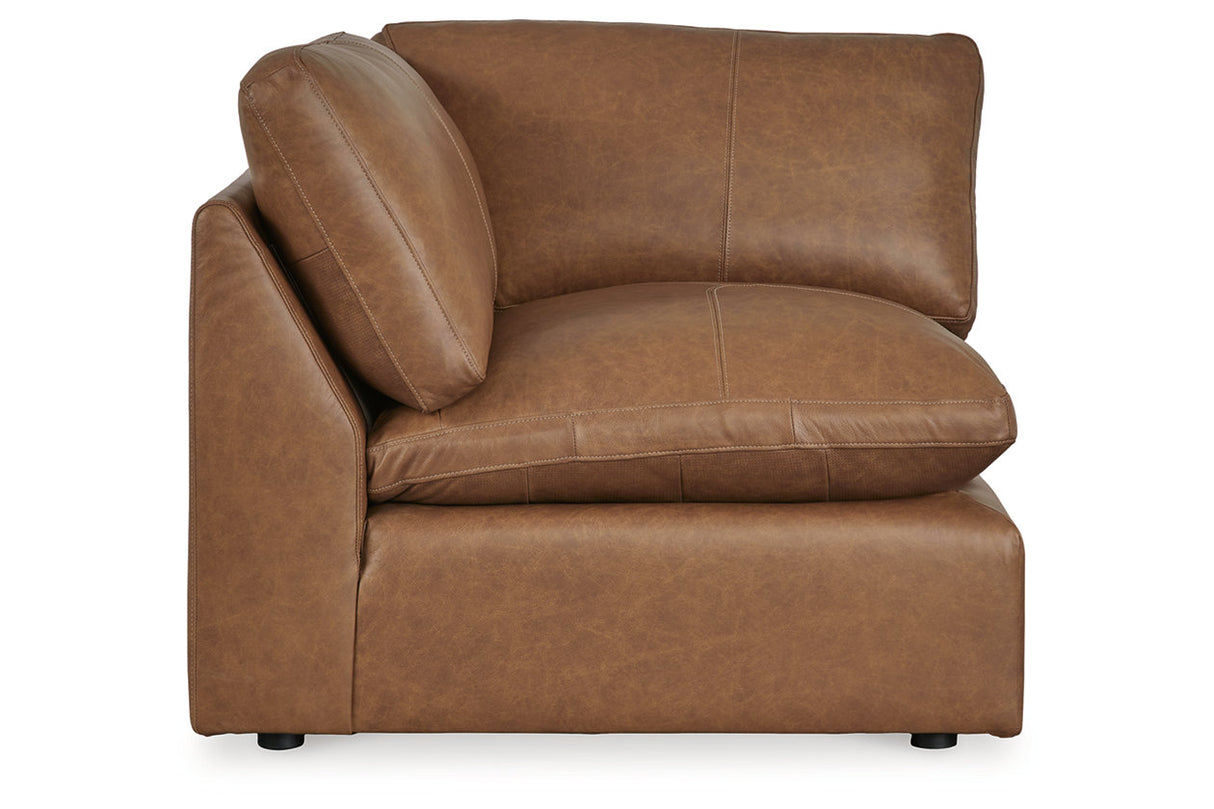 Emilia Caramel 5-Piece Sectional and Ottoman from Ashley - Luna Furniture