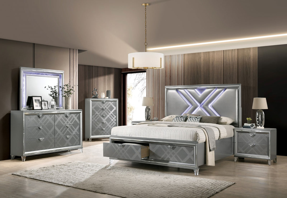 Emmeline Silver Dresser from Furniture of America - Luna Furniture