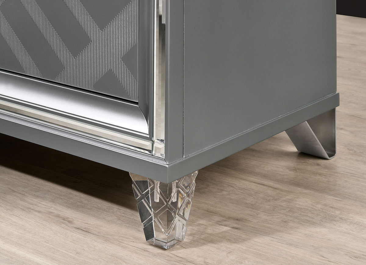 Emmeline Silver Night Stand from Furniture of America - Luna Furniture