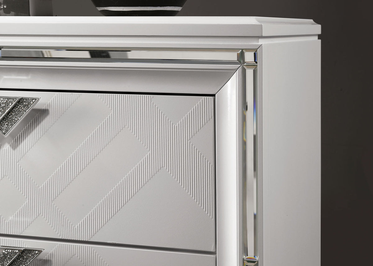Emmeline White Night Stand from Furniture of America - Luna Furniture