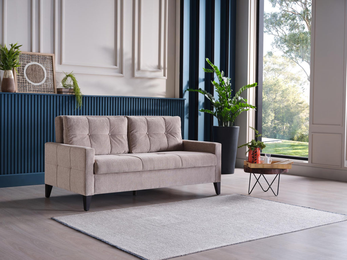 Emmett Theo Cream Sleeper Living Room Set from Bellona - Luna Furniture